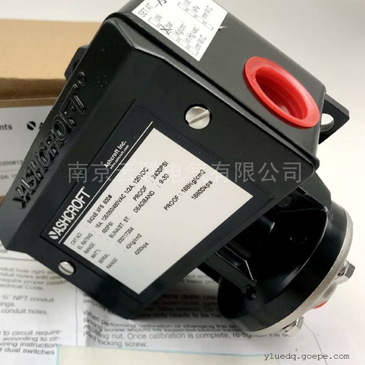 Ashcroft雅斯科B420B系列壓力開關(guān)主要類別包括常開式和常閉式。